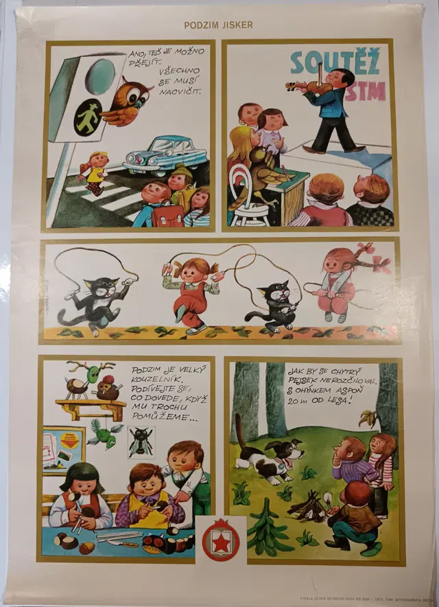 Karel Franta - plakát Podzim Jisker 1973
