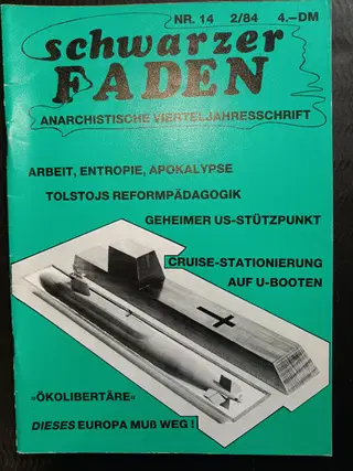 Swarzer Faden 1984/ Nos. 14-19 Anarchist quarterly – photo 2