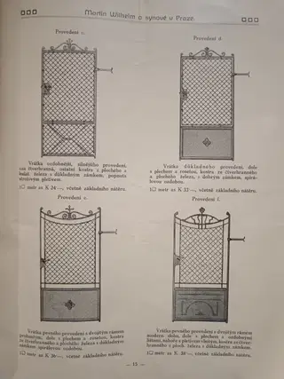 1910 Martin Wilhelm a syn. - Prodejní katalog – photo 2