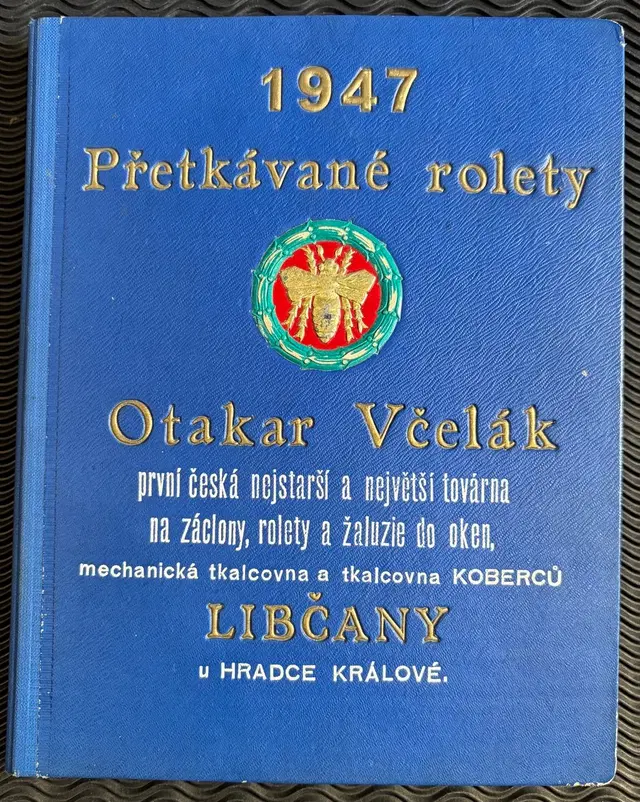 1947 Otakar Včelák. Přetkávané rolety