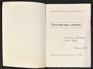 1941 Černošské báje a pohádky, ilustrace Aug. Tschinkel – photo 2