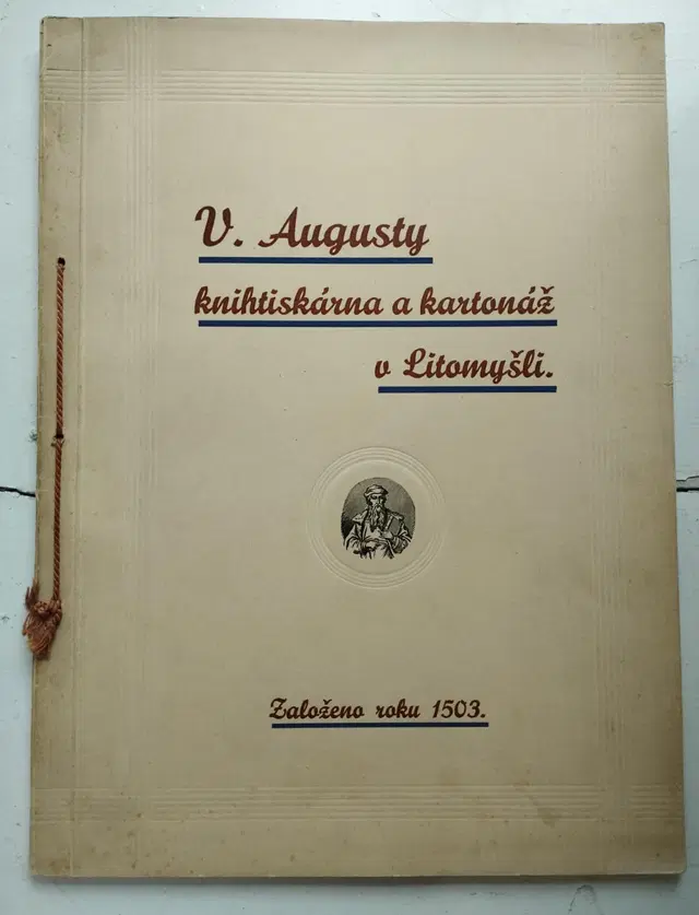 Knihtiskárna V. Augusty v Litomyšli - vzorové tiskoviny