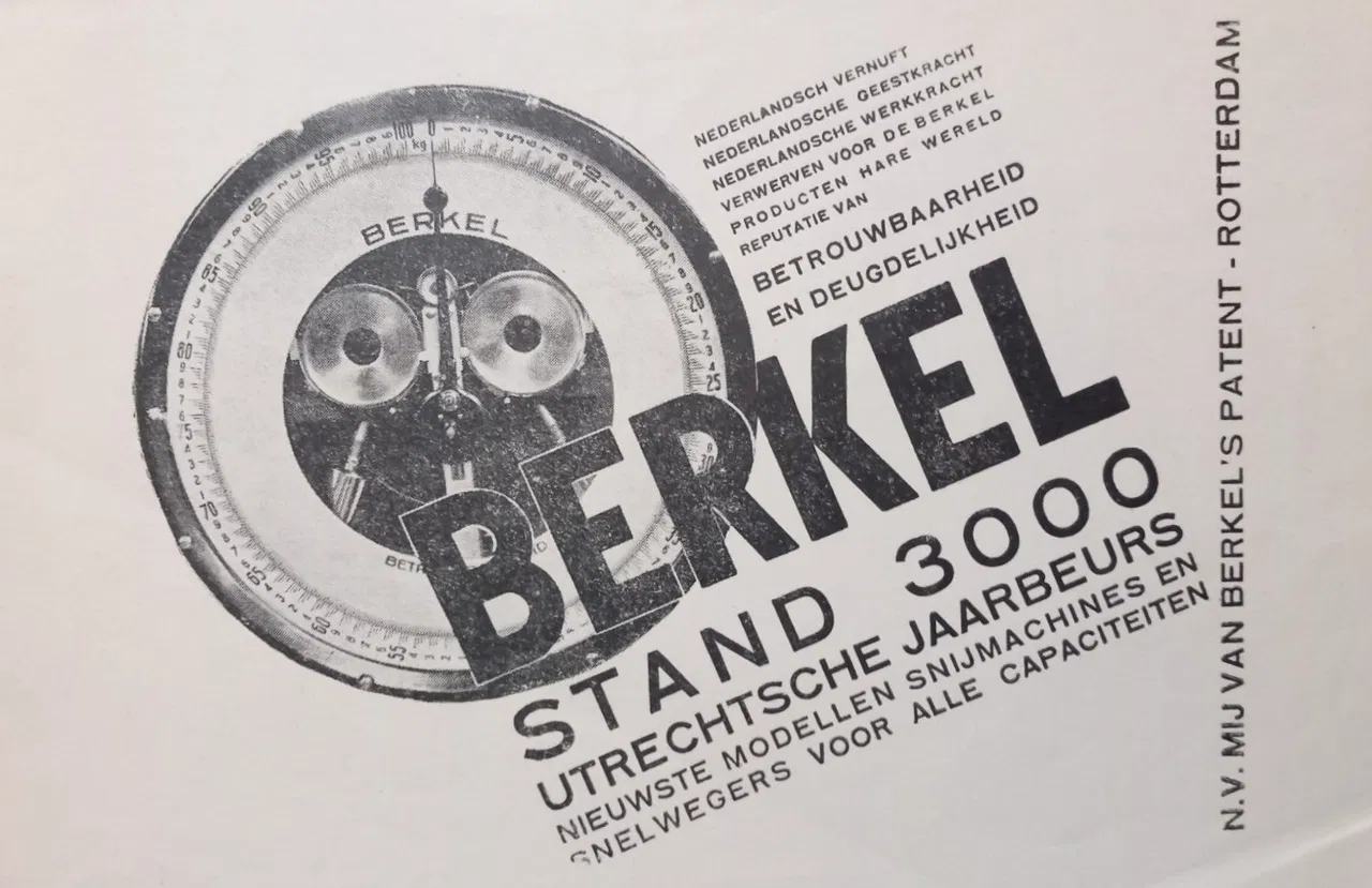 Paul Schuitema – Berkel Stand 3000. Advertising Photomontage