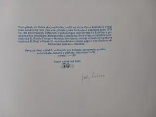 Petr Bezruč / Jarka Svoboda / František Kobliha – Motýl. One of 150 signed copies – photo 2