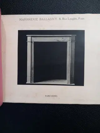 Marbrerie Ballagny – French Architectural Portfolio of Marble Fireplaces with Original Photographs, ca. 1900 – photo 7
