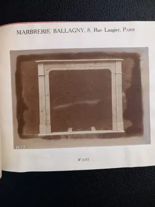 Marbrerie Ballagny – French Architectural Portfolio of Marble Fireplaces with Original Photographs, ca. 1900 – photo 8