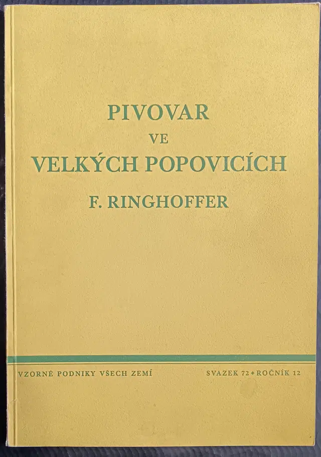 Pivovar ve Velkých Popovicích 1938
